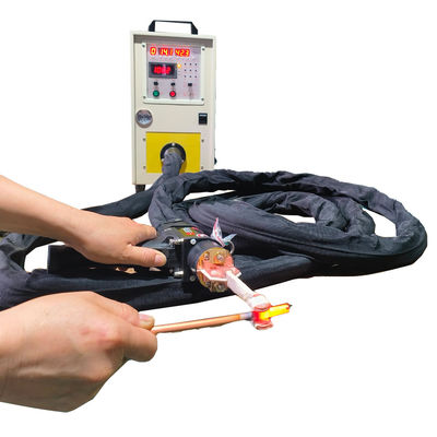 Хорошая цена Ручная IGBT индукционная бразировальная машина для сварки латуни угловых соединений / соединителей купера онлайн